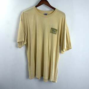 Old Guys Rule Mens 2XL Beige Graphic Print Crew Neck Short Sleeve Cotton Tee